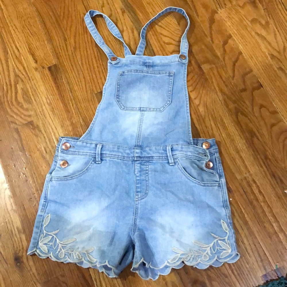 Jean overall shorts